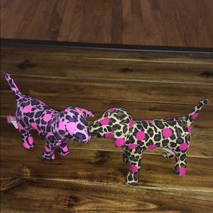 2 Victoria secret PINK mini dogs